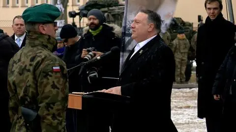 Pompeo w Polsce. Spotkanie z żołnierzami NATO