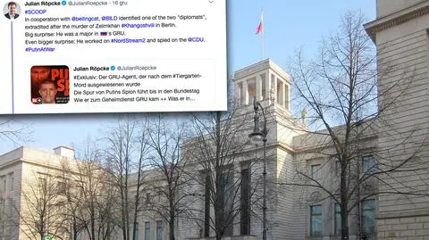 Skandal dyplomatyczny między Rosją i Niemcami wybuchł w związku z zabójstwem Zelimchana Changoszwilego (materiał TVN24 BiS z 11 grudnia)