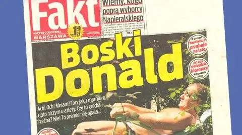 "Fakt" zachwyca się ciałem Tuska