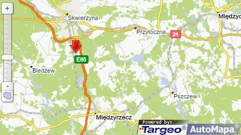 Dwa samochody osobowe zderzyły się na trasie Skwierzyna - Międzyrzecz