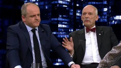 Janusz Korwin-Mikke i Paweł Kowal byli gośćmi "Kropki nad i"