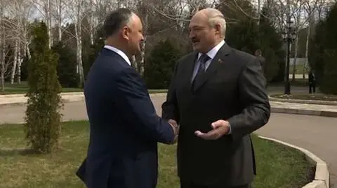 Spotkanie Łukaszenki z Dodonem w stolicy Kirgistanu, Biszkeku. Nagranie z 14 kwietnia 
