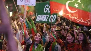 Manifestacja pakistańskiej opozycji