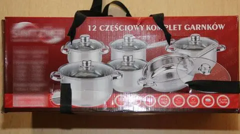 Jechał za szybko, wiózł dzieci. Policjantom zaproponował garnki