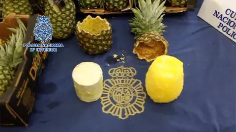 67 kilogramów kokainy w ananasach