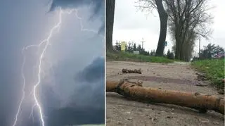 W ręku mężczyzny była stopiona szybka telefonu komórkowego