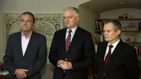 Od lewej: Dariusz Lipiński, Jarosław Gowin, Bogdan Kiernicki