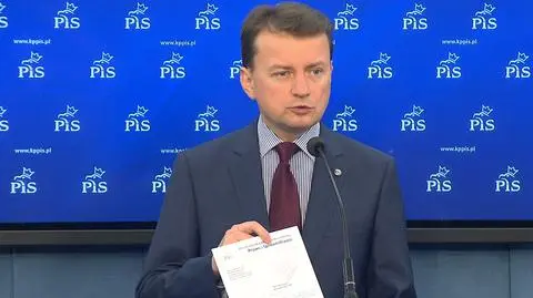 Mariusz Błaszczak zaprezentował list ws. Marka Sawickiego, który trafi na ręce Ewy Kopacz
