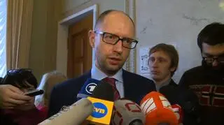 Premier Ukrainy Arsenij Jaceniuk optymistycznie patrzy w przyszłość