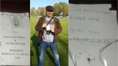 Para z Węgier wysłała balonem list. Wylądował na boisku w Jarosławiu