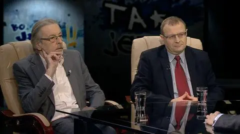 prof. Antoni Dudek i prof. Zbigniew Mikołejko w Tak jest