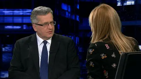 Bronisław Komorowski był gościem "Kropki nad i"