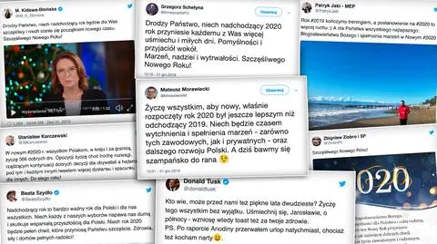 Nowy Rok 2020. Życzenia od polityków