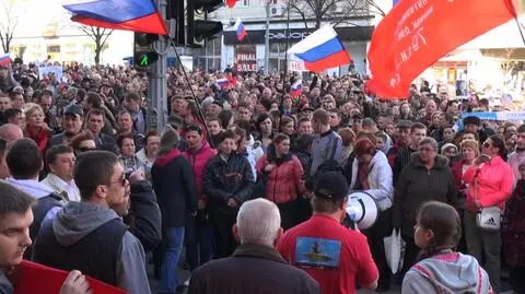 Protest w Charkowie - pikietowano także pod polskim konsulatem