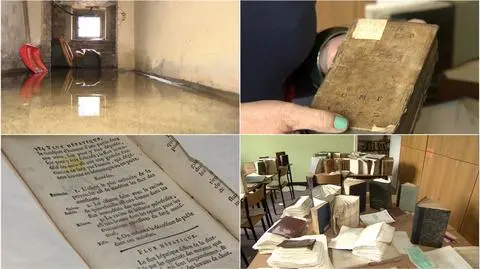 Zalana biblioteka uniwersytetu. Tysiące książek do wyrzucenia