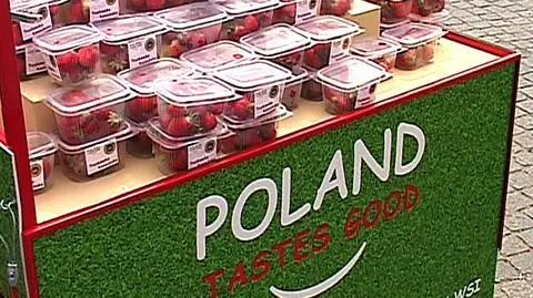 Trzy tony truskawek dla kibiców