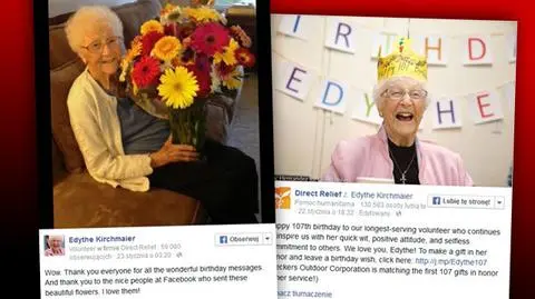 Edythe Kirchmaier ma 107 lat i jest najstarszym użytkownikiem Facebooka