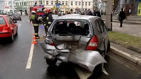 Karambol w centrum Wrocławia