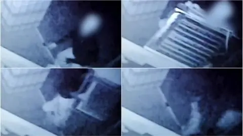 Złodzieja nagrała kamera monitoringu