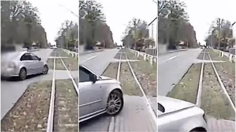 Elbląg. Zderzył się z tramwajem i odjechał. Policja publikuje nagranie