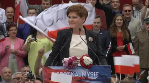 Szydło w Bełchatowie: chcę poszerzyć zakres wrześniowego referendum
