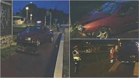 Szczecin: rozbił auto przy przystanku i uciekł. Szuka go policja