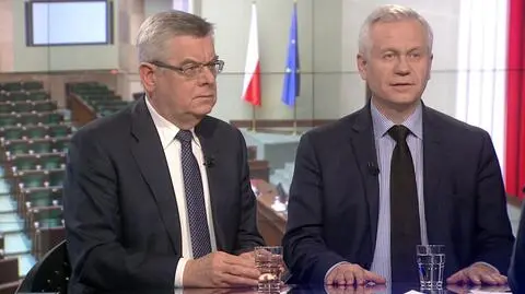 Tomasz Nałęcz i Marek Jurek w "Faktach po Faktach" w TVN24