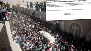 Dzihadyści zaatakowali Koptów. Zostali ostrzelani przez egipską policję 