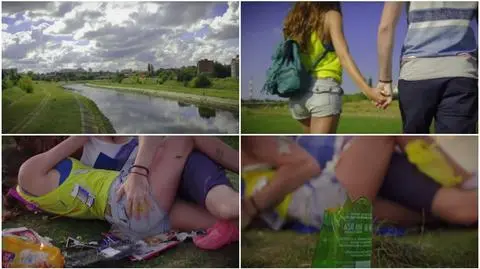 Randka nad Wartą wśród śmieci. Love sorry. Weź się pozbieraj
