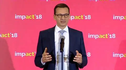 Polish prime minister Morawiecki at Impact 2018 Congress