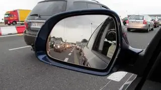 Korki przed bramkami na autostradzie A4