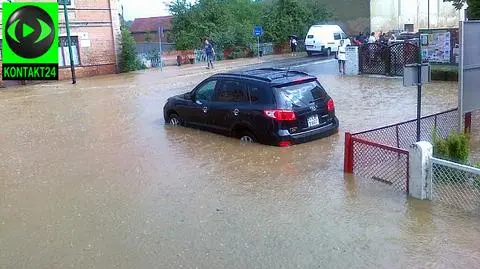 Potężne opady na Dolnym Śląsku. Woda zalała przedszkole 
