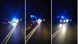 Pacjent wypadł z karetki i został potrącony przez inny samochód