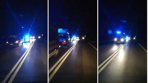 Pacjent wypadł z karetki i został potrącony przez inny samochód