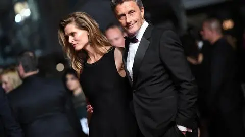 Paweł Pawlikowski and Małgorzata Bela during Cannes festival