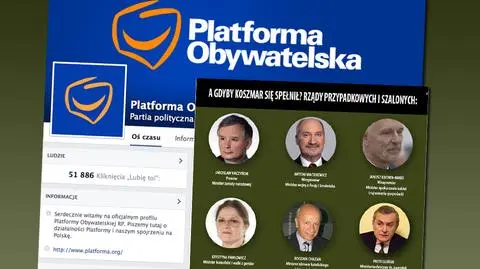 "Rządy przypadkowych i szalonych". PO odpowiada na plakaty PiS