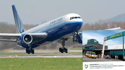 Samolot należy do linii United Airlines