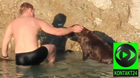 Przez 2 godziny wyciągali psa z zalewu