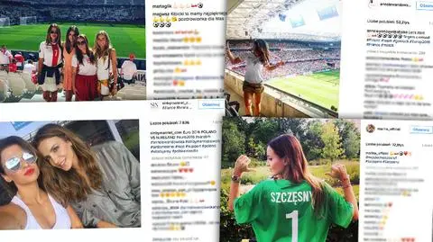 Mecz Polska - Irlandia Płn. WAGs wspierały piłkarzy