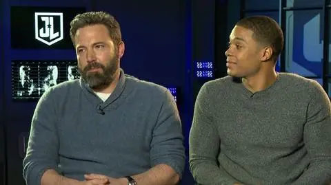 Ben Affleck i Ray Fisher w "Dzień Dobry TVN"
