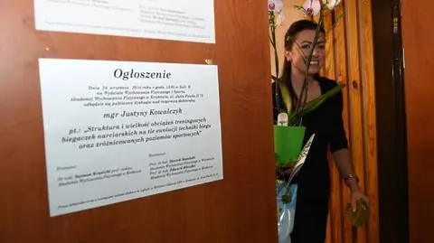 Doktor Justyna Kowalczyk. Narciarka obroniła pracę z wyróżnieniem