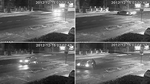 Koleny wypadek na przejściu dla pieszych 