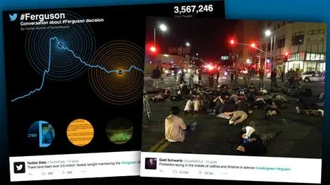 3,5 miliona tweetów w ciągu nocy. Ferguson oczami internautów