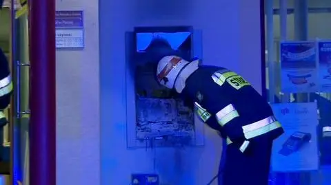 Pożar bankomatu w Pleśnej. Próbowali go wysadzić?