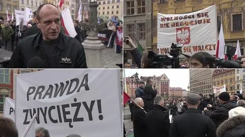 Protest niezadowolonych z "wyborczej farsy". Kukiz: jesteśmy jedną nogą w komunizmie, drugą w kosmosie