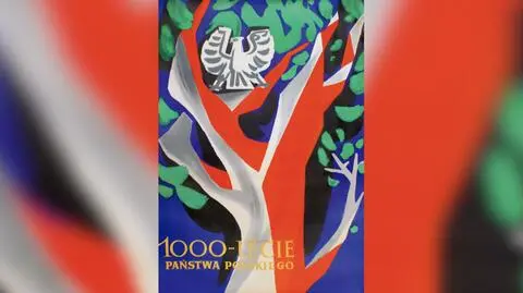 Plakat z okazji 1000-lecia Polski w poznańskim muzeum