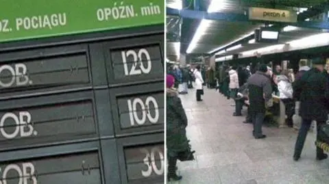 Opóźnione pociągi z Warszawy