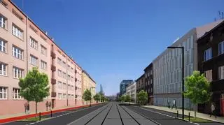 Wizualizacja projektu "Aleja Mogilska"