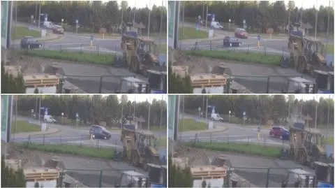 Policja: Francuz wymusił pierwszeństwo. Zderzyły się trzy auta