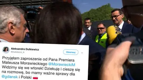 Morawiecki zaprosił Dulkiewicz do Warszawy